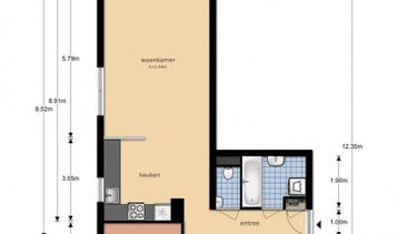 Te Huur 3 Kamer Appartement Kreekwaard Alkmaar, Huizen en Kamers, Huizen te huur, Alkmaar, Direct bij eigenaar, Noord-Holland