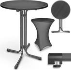 Statafel - Bartafel - Partytafel - 70 cm - Antraciet - Tillv, Verzenden, Zo goed als nieuw