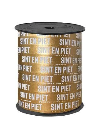 5m Sierlint goud Sint en Piet - krullint - cadeau versiering, Ophalen of Verzenden, Nieuw