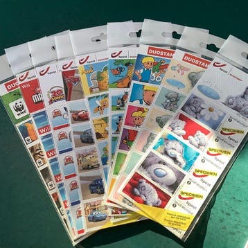 België - 9 boekjes duostamps met specimen - Obp, Postzegels en Munten, Gestempeld