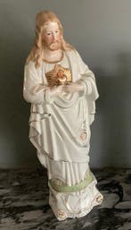 Beeld, H. Hart Van Jezus - 28 cm - Porselein, bisquit