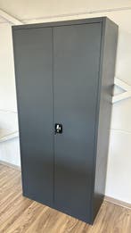 Hoge metalen Draaideurkast 92x42x195cm | Staal - Antraciet, Nieuw, Metaal, 25 tot 50 cm, 50 tot 100 cm