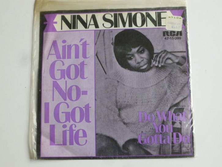 Nina Simone - Aint got no- i got life (vinyl single), Cd's en Dvd's, Vinyl Singles, Zo goed als nieuw, Ophalen of Verzenden