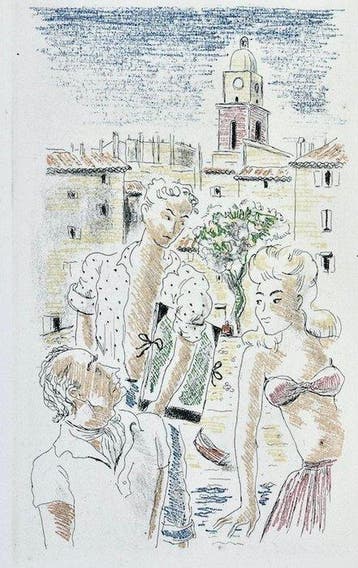 Paul VIALAR - Saint-Tropez-sur-Amour [19 gravures à