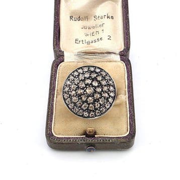Ring - 12 kt. Geel goud, Zilver - 1.20ct. tw. Diamant, Nieuw