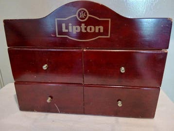 Lipton Tea - Ladekast - Hout, Koper - Lipton Tea ladenkast
