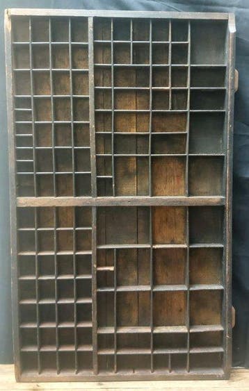 Wandrek - Staal, Hout - letterskast