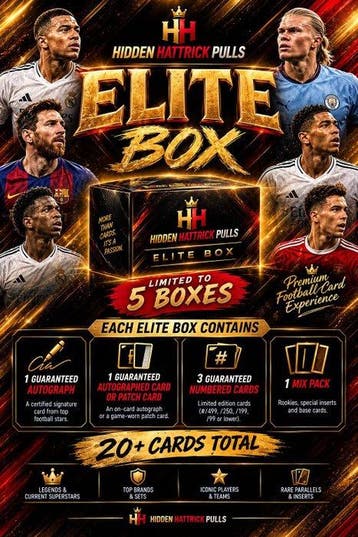 Hidden Hattrick Pulls Gesigneerde kaart, Parallel card,, Verzamelen, Nieuw