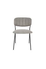 Brandvertragende eetkamerstoel Mascot Zwart/Lichtgrijs House, Verzenden, Nieuw