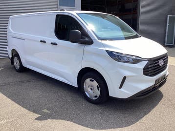 Ford Transit Custom 2.0 TDCI L2 Trend LED/ Carplay/ Camera/, Stof, Gebruikt, Euro 6, Wit