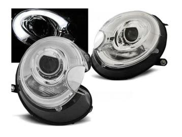 Tube Light koplampen Chrome geschikt voor Mini Cooper R56, Auto-onderdelen, Verzenden, Nieuw, Mini