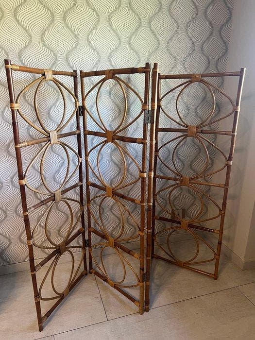 Scherm / kamerverdeler - Bamboe - Paravento /, Antiek en Kunst, Curiosa en Brocante