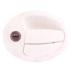 Deurslot Ovaal Type 5000 Wit, Caravans en Kamperen, Ophalen of Verzenden, Nieuw