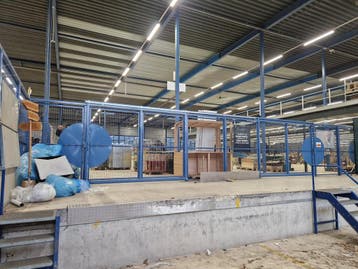 Industrieel Indoor Hekwerk / Veiligheidsafrastering met 2, Ophalen of Verzenden, Gebruikt
