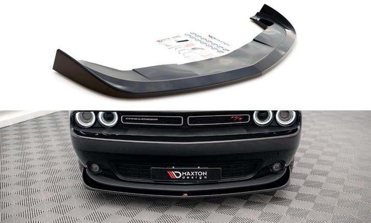 Voorspoiler Dodge Challenger RT MK3 FL Maxton Glanzend Zwart, Auto-onderdelen, Carrosserie en Plaatwerk, Ophalen of Verzenden
