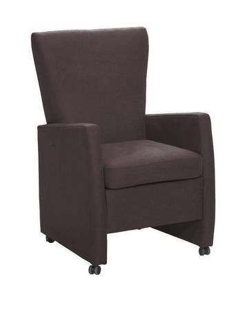 Eetkamerstoel Max - eetkamerstoelen - Bruin, Nieuw, Bruin, Stof