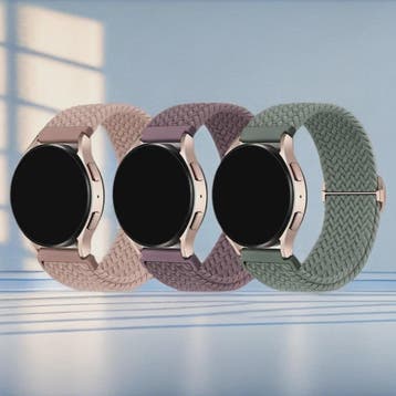 3x Elastische Nylon Bandjes voor Smartwatches (18/20/22mm) -, Verzenden, Nieuw