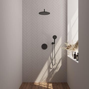Brauer Black Carving Thermostatische Regendoucheset Inbouw -, Ophalen of Verzenden, Nieuw