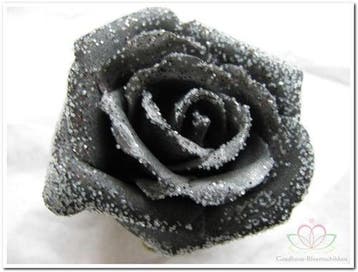 Foamroos Emilia Snow Black 6 cm bundel 7 stuks, Ophalen of Verzenden, Nieuw