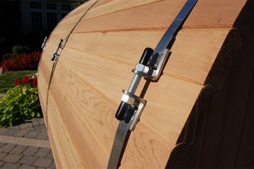 Barrelsauna 300 x 213 cm - Rustic Red Cedar, Tuin en Terras, Verzenden, Nieuw