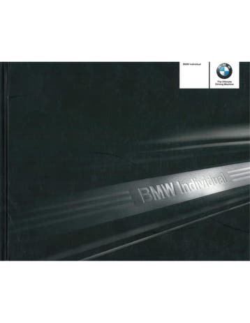 2008 BMW INDIVIDUAL BROCHURE ENGELS, Nieuw, BMW, Author