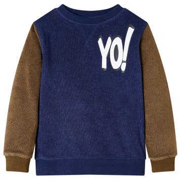 vidaXL Kindertrui 128 donkermarineblauw, Verzenden, Nieuw