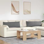 vidaXL Sofa Kussens 2 stuks Donkergrijs 120 x 40 cm Stof, Huis en Inrichting, Woonaccessoires | Kussens, Verzenden, Nieuw, Grijs