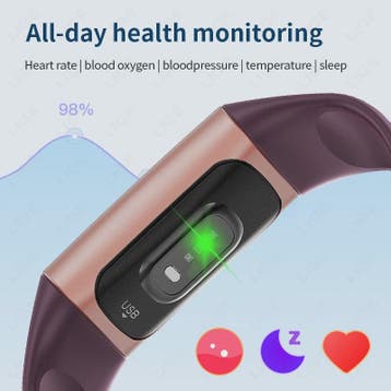Smartwatch C68L: Fitness Tracker, Gezondheidsmonitor & Water, Verzenden, Nieuw