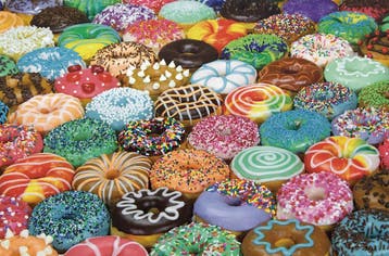 JigSaw Kleurrijke Donuts Legpuzzel 1000 Stukjes Puzzel 50..., Hobby en Vrije tijd, Denksport en Puzzels, Verzenden, Nieuw