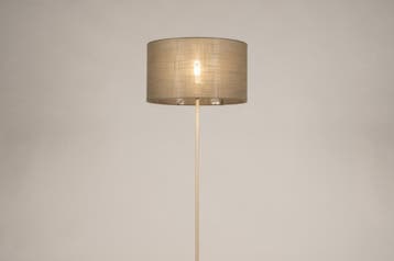 Rietveld Vloerlampen - Taupe, Beige - Stof, Metaal, Verzenden, Nieuw