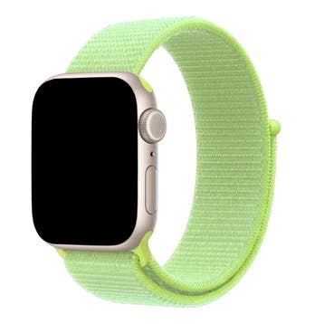 Apple Watch bandje Flyne - geweven - nylon - neongeel, Verzenden, Nieuw