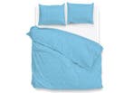 ZoHome Dekbedovertrek Lino Topaz Blue - 100% Katoen, Nieuw