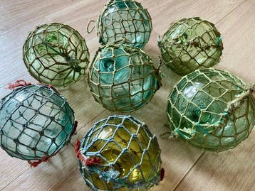 Maritieme objecten (7) - Vissersdrijvers met origineel, Antiek en Kunst