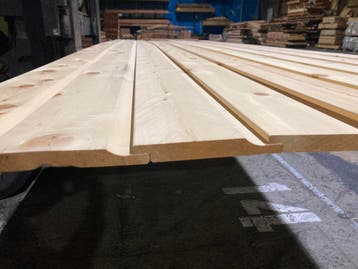 Yellow Cedar-channelsiding-rabatdelen-wandbekleding-€38,50m2, Doe-het-zelf en Verbouw, Hout en Planken, Ophalen, Minder dan 25 mm