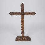 Antiek kruis, eikenhout - Eik - 1650-1700