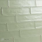 Handvorm tegels jade 7,5 x 30 cm mat groen, Verzenden, Nieuw