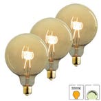 3x E27 LED lamp XL 125 mm | 3.6W 2100K extra warm | Dimbaar, Huis en Inrichting, 30 tot 60 watt, Led-lamp, Verzenden, Nieuw