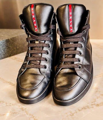 Prada - Hoher Sneaker - High-top sneakers - Maat: EU 42.5, Nieuw