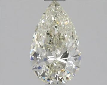 1 pcs Diamant (Natuurlijk) - 0.70 ct - Peer - K - VS2 -, Nieuw