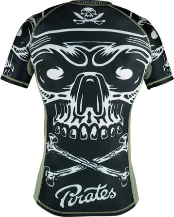 PRIDEorDiE PIRATE V.2 Rash Guard Zwart Wit, Ophalen of Verzenden, Nieuw