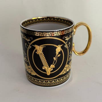 Rosenthal - Versace - Mok - Virtus Gala Black beker met