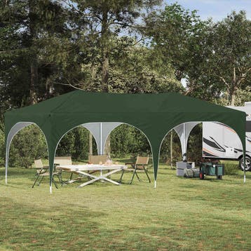 vidaXL Pop-up partytent 574 x 289 x 245 cm Groen Oxford Stof, Verzenden, Nieuw, Partytent