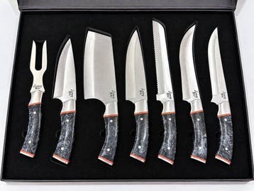 Luxury  - Keukenmes - Gyuto, Cleaver, Santoku, getand