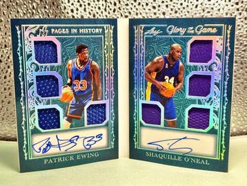 2025 Leaf Shaquille ONeal, Patrick Ewing PH-7 Gesigneerde, Nieuw