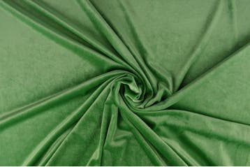 10 meter stretch fluweel - Groen, Hobby en Vrije tijd, Stoffen en Lappen, 120 cm of meer, Ophalen of Verzenden, Polyester, Groen