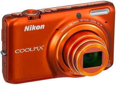 Nikon Coolpix S6500 Digitale Compact Camera - Oranje, Audio, Tv en Foto, Fotocamera's Digitaal, Zo goed als nieuw, Verzenden