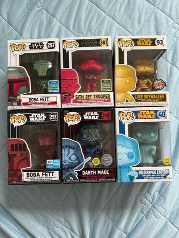 Funko - Figuur - Funko Pop! Star Wars Figuren Konvolut (6) -
