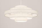 Rietveld Hanglampen - Creme, Beige - Stof, Metaal, Verzenden, Nieuw