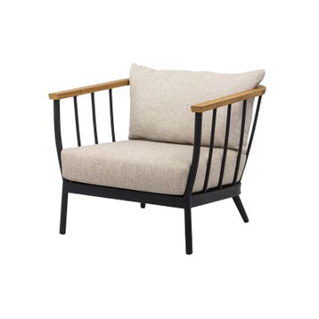 Apple Bee Condor loungestoel Zwart - Loungestoel 80x83x66cm, Nieuw