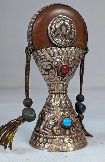 Tibet Tibetaans zilver Groot , rijk versierd Zegelstempel -, Antiek en Kunst